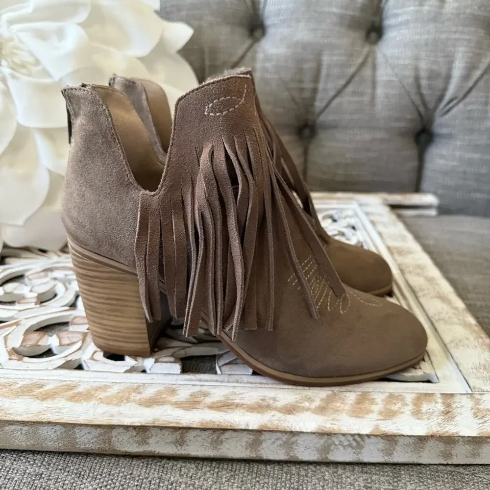 Ariat Western Fringe Short Ankle Cowboy Boots Women’s 7